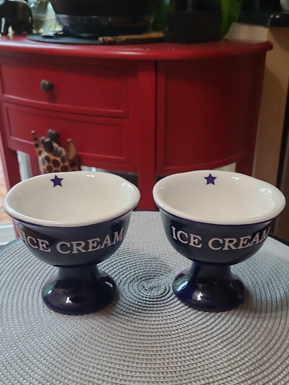 NEW Terramoto Ceramics 'ICE CREAM' Pedestal Bowls